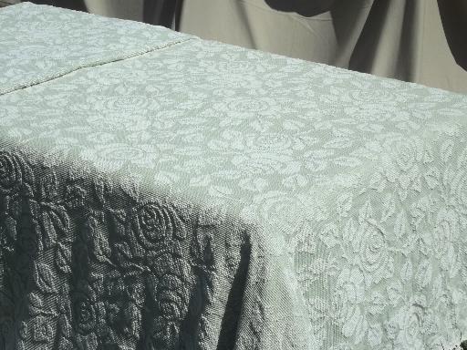 photo of vintage cotton chenille bedspread lot,  tufted candlewick spreads etc. #9