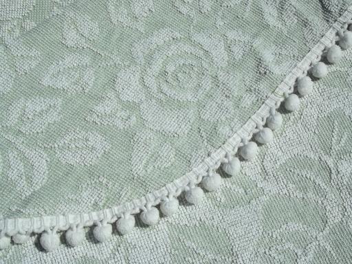 photo of vintage cotton chenille bedspread lot,  tufted candlewick spreads etc. #10