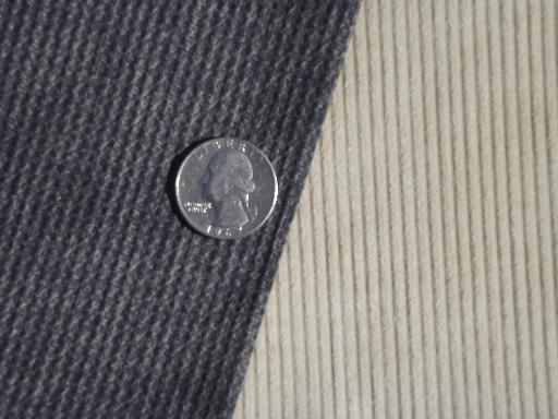photo of vintage cotton corduroy fabric lot, assorted wide wale & pincord brown & tan #3
