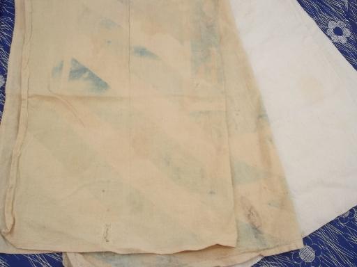 photo of vintage cotton feed sack / flour sack kitchen dish towel lot, 50 towels! #6