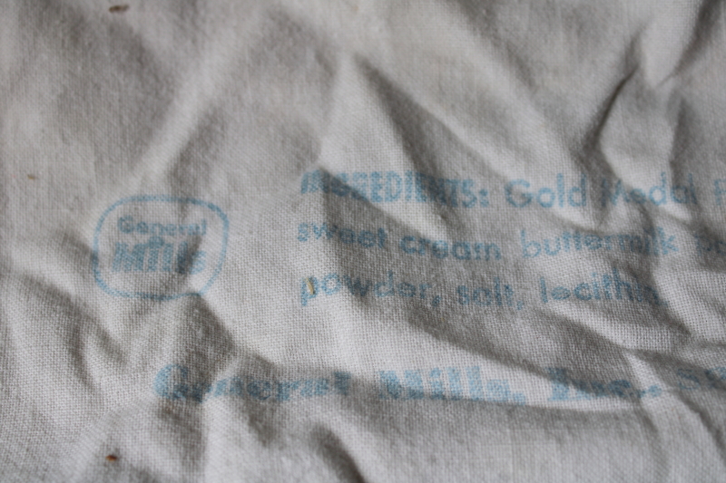photo of vintage cotton flour sack printed Sperry pancake mix w/ Betty Crocker recipes  #3