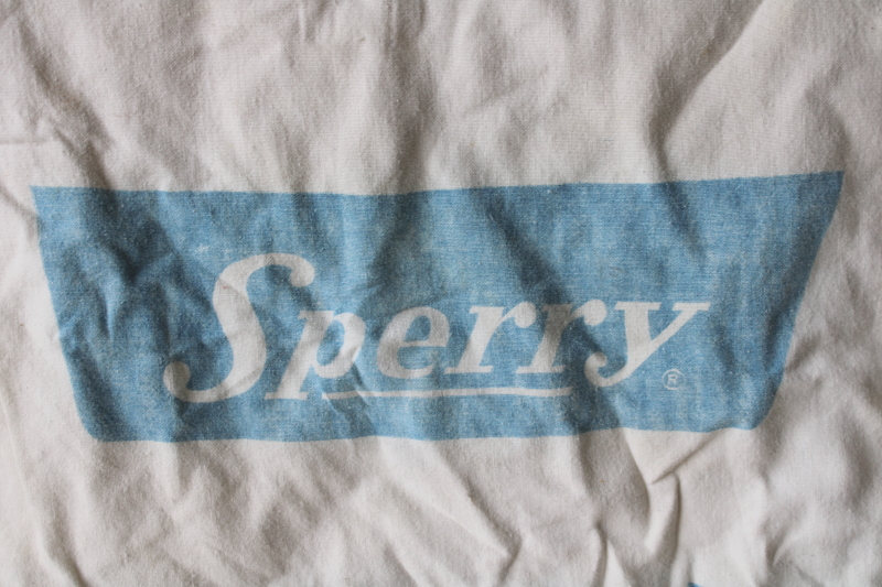 photo of vintage cotton flour sack printed Sperry pancake mix w/ Betty Crocker recipes  #4