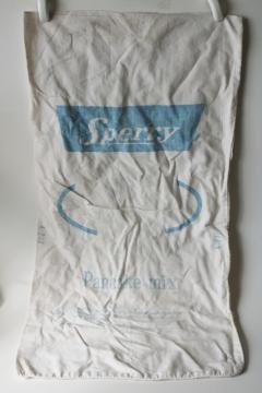 vintage cotton flour sack printed Sperry pancake mix w/ Betty Crocker recipes 