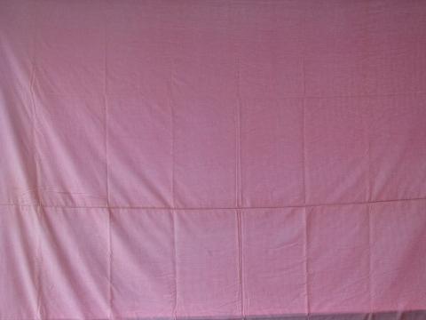 photo of vintage cotton gingham fabric comforter covers, pink and white tiny checks #2