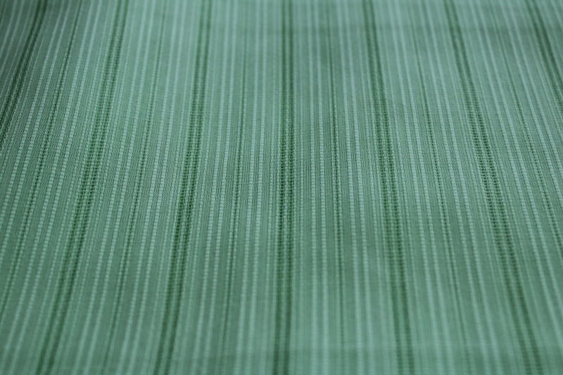 photo of vintage cotton / poly fabric, sheer woven stripe voile mint green solid color #1