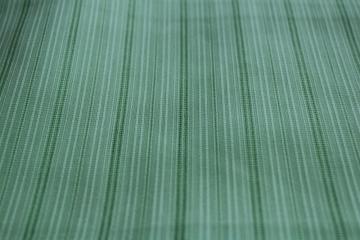 vintage cotton / poly fabric, sheer woven stripe voile mint green solid color