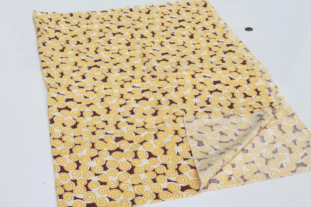 photo of vintage cotton print feedsack fabric lot, deco modern retro geometric abstract patterns #8