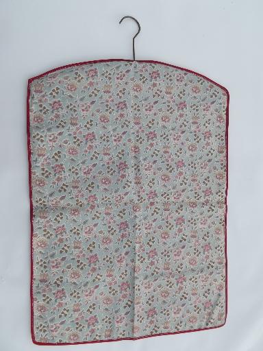 photo of vintage cotton print laundry bag, hanging bag for your sewing, knitting #2