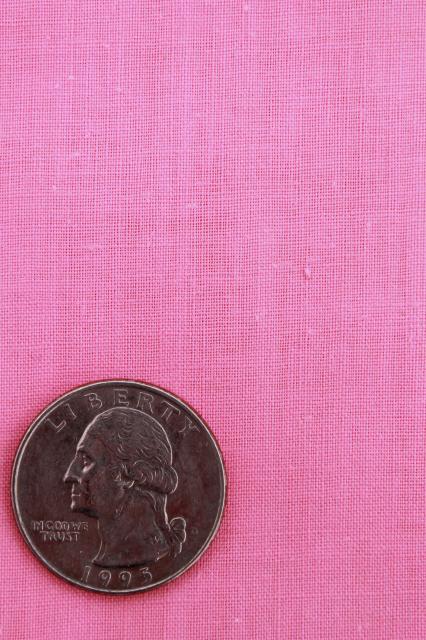 photo of vintage cotton quilting fabric lot, retro pink solid & tiny flower prints #4