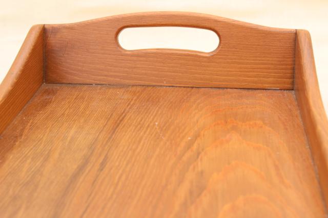 photo of vintage country pine tray, colonial style table box or serving tray  #6