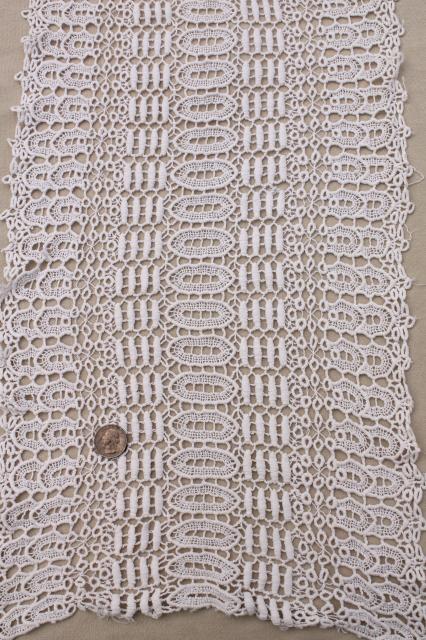 photo of vintage crochet and lace table runners / dresser scarves, shabby cottage granny chic #3