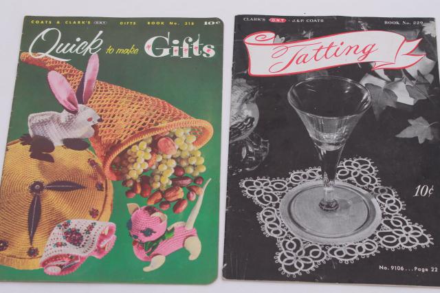 photo of vintage crochet booklets lot - patterns for pot holders, doilies, crocheted lace edgings and more #13