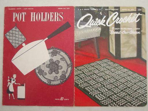 photo of vintage crochet pattern booklets, Star and Coats & Clark books of needlework patterns #4