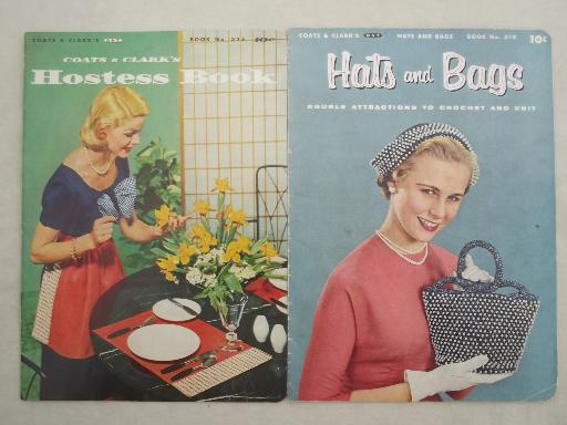 photo of vintage crochet pattern booklets, Star and Coats & Clark books of needlework patterns #7