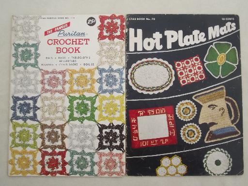 photo of vintage crochet pattern booklets, Star and Coats & Clark books of needlework patterns #9