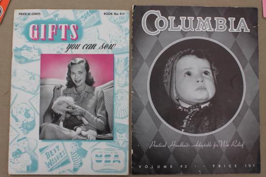 photo of vintage crochet pattern booklets lot, doll clothes, pot holders, crocheted lace patterns #4