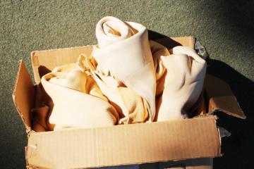 vintage deer hides, tanned leather chamois color buckskin for gloves, moccasins, leatherworking
