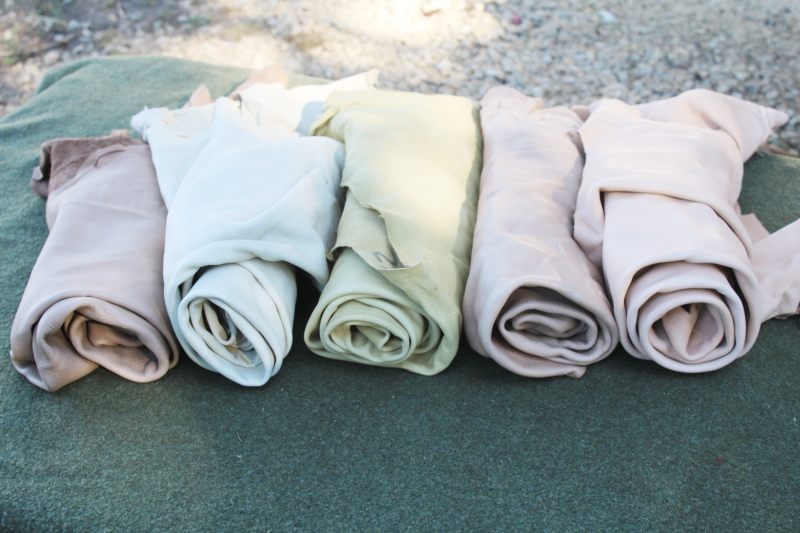 photo of vintage deer hides, tanned leather chamois color buckskin for gloves, moccasins, leatherworking #2