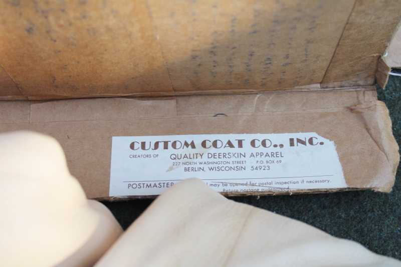 photo of vintage deer hides, tanned leather chamois color buckskin for gloves, moccasins, leatherworking #2