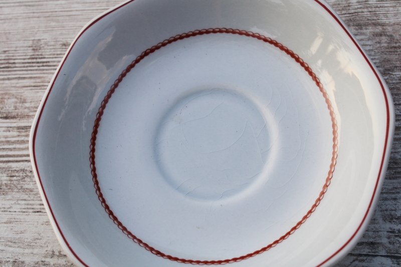 photo of vintage demitasse cups and saucers, tiny tea or coffee cups Wedgwood Flying Cloud sailing ships colonial style  #6