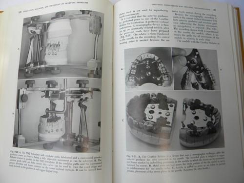 photo of vintage dental textbook treatment of occlusal problems x-rays and photos #1