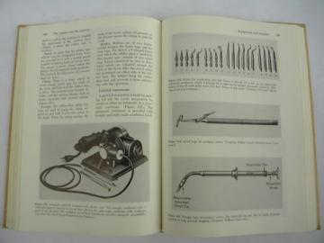 catalog photo of vintage dental training book lots of dentist tools and equipment photos