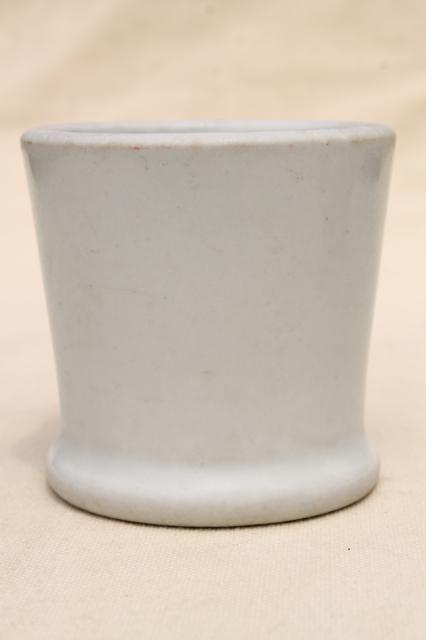 photo of vintage diner coffee mug, heavy white ironstone china restaurant ware coffee cup #4