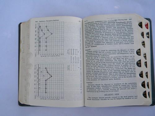 photo of vintage doctor's medical book 1972 Merck Manual medicine reference #2