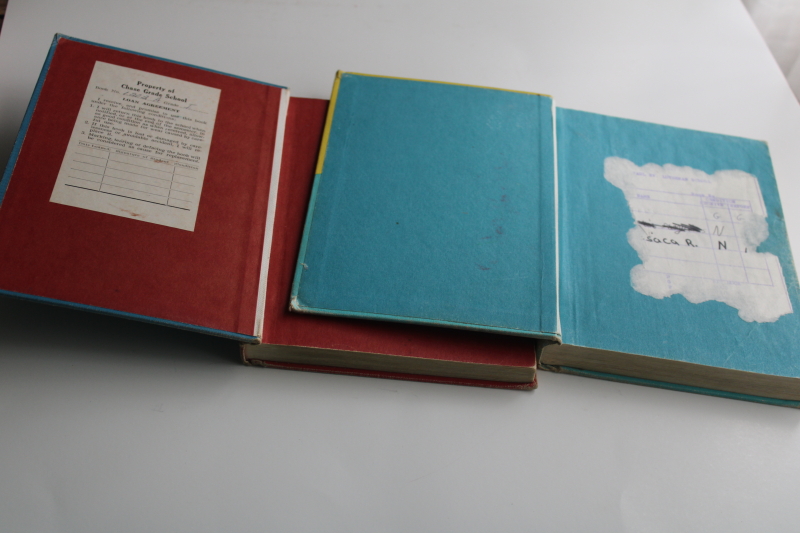 photo of vintage early readers school books 1949 Up & Away Reading for Meaning and On We Go  #2