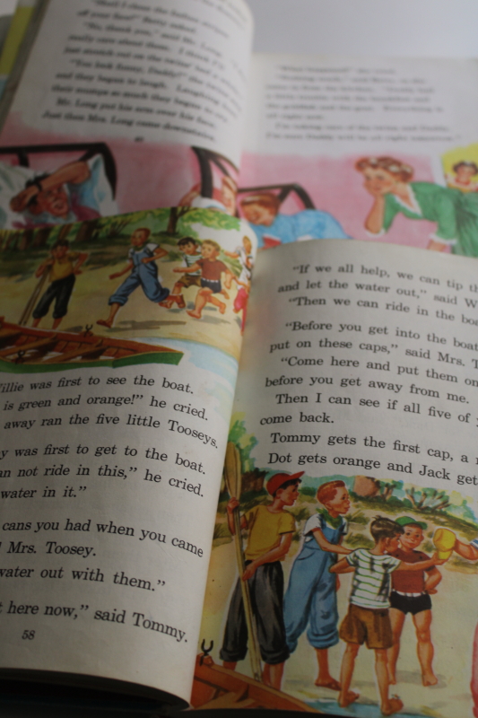 photo of vintage early readers school books 1949 Up & Away Reading for Meaning and On We Go  #5