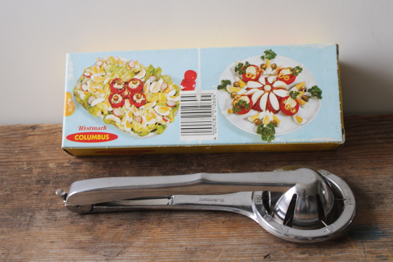 photo of vintage egg slicer wedge cutter kitchen gadget tool in box, Westmark Columbus Western Germany  #4