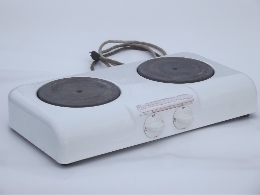 photo of vintage electric cooker, two burner Westinghouse mini range for deco kitchen  #1