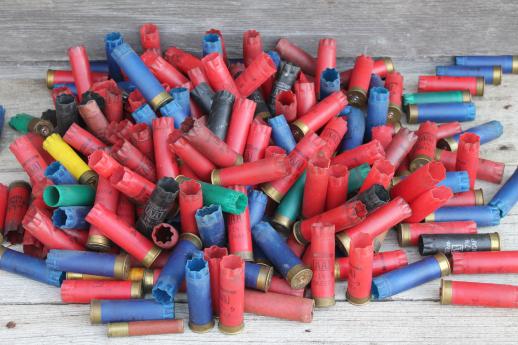 photo of vintage empty shotgun shells for western arts & crafts or jewelry, huge lot of 1100+  #3