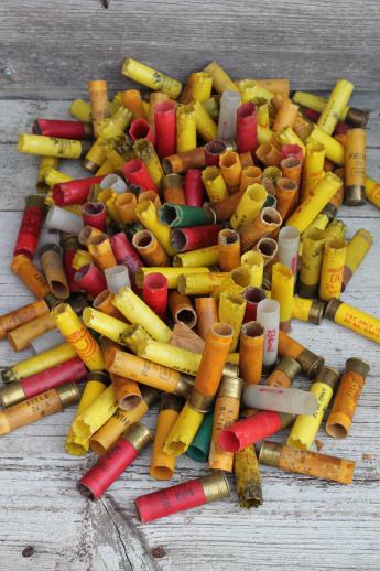 photo of vintage empty shotgun shells for western arts & crafts or jewelry, huge lot of 1100+  #5