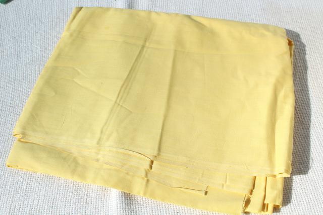 photo of vintage fabric lot, cotton quilting fabrics solid colors, jadite green, aqua, yellow #4