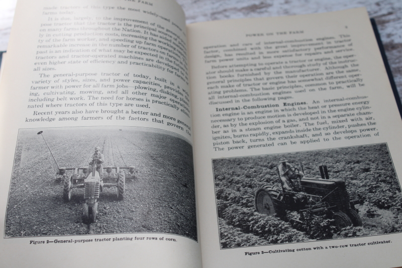 photo of vintage farmers hand book Operation, Care-Repair of Farm Machinery 22nd edition 1940s #3