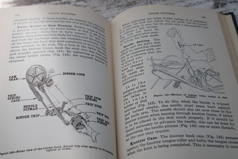 photo of vintage farmers hand book Operation, Care-Repair of Farm Machinery 22nd edition 1940s #5