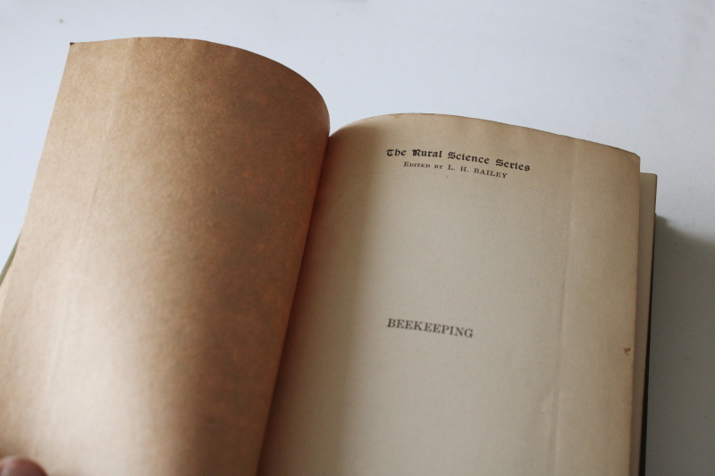 photo of vintage farming agriculture horticulture textbooks, 1930s 50s books old green cloth covers  #6