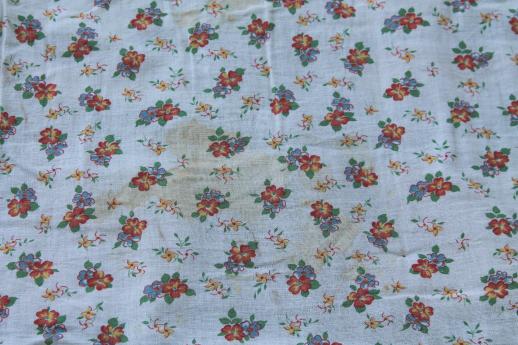 photo of vintage feed sack fabric tied quilts, baby comforters w/ cute cotton prints #3