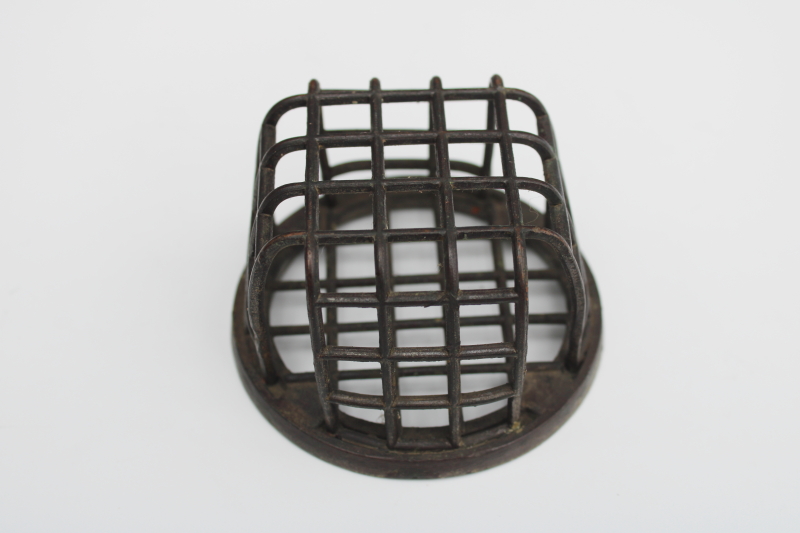 photo of vintage flower frog, Dazey metal cage flower holder for arranging flowers #2