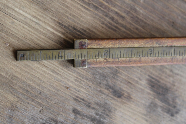 photo of vintage folding ruler lot, jointed measures Lufkin, Master Mechanic old tools  #21