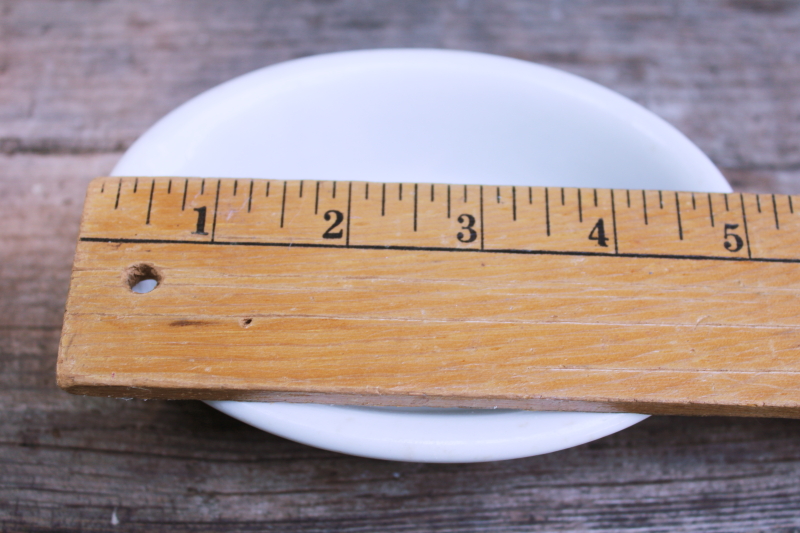 photo of vintage french farmhouse style old white ironstone china soap dish w/ chunky oval shape #4