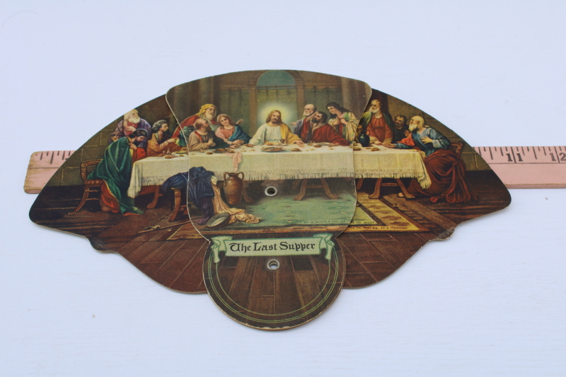 photo of vintage funeral fan advertising Henry Hafemeister Watertown Wisconsin funerals & furniture, caskets  #3