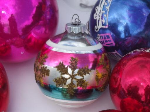 photo of vintage glass Christmas tree ornaments  lot,  Shiny Brite glass balls etc. #6