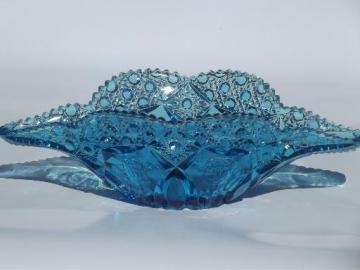 antique vintage pressed glass banana boat fruit bowl, Albany ...