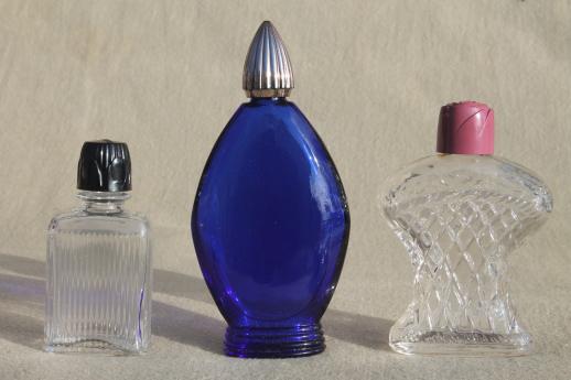 photo of vintage glass bottles lot - cosmetic jars & perfume bottles, fancy old perfumes #6