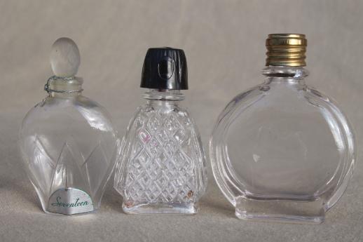 photo of vintage glass bottles lot - cosmetic jars & perfume bottles, fancy old perfumes #10