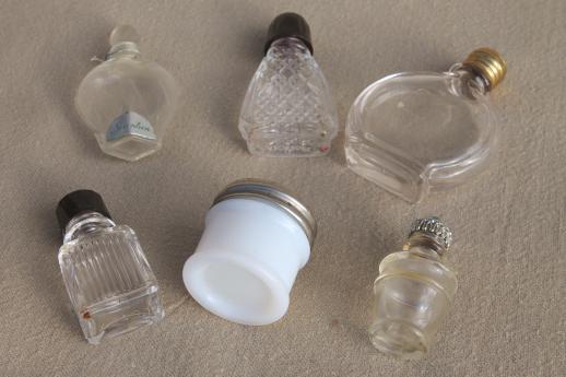 photo of vintage glass bottles lot - cosmetic jars & perfume bottles, fancy old perfumes #12