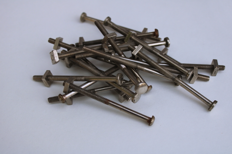 photo of vintage glass drawer pull handles, old fashioned cabinet hardware or cupboard door handles #5