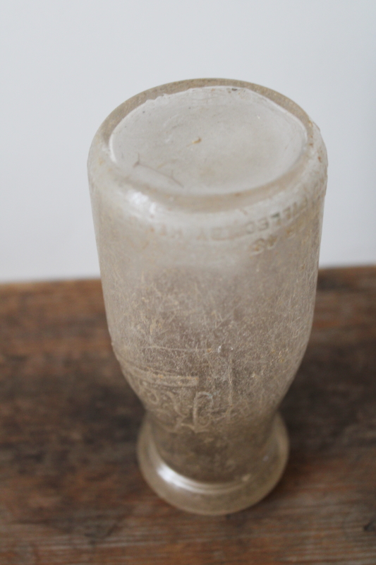 photo of vintage glass milk bottle embossed for the Kennedy dairy, Madison Wisconsin  #4